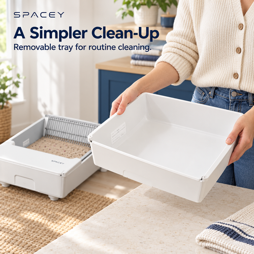 SPACEY Smart Self-Cleaning Litter Box