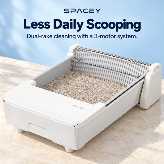 SPACEY Smart Self-Cleaning Litter Box