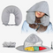 Fillable Travel Pillow with Hood