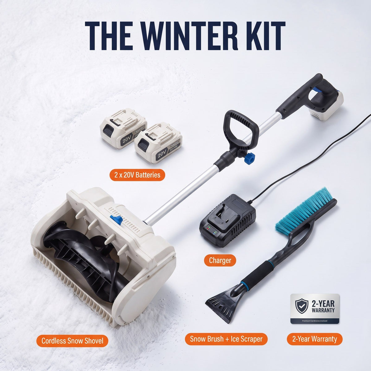 SnowCannon™ Cordless Snow Shovel