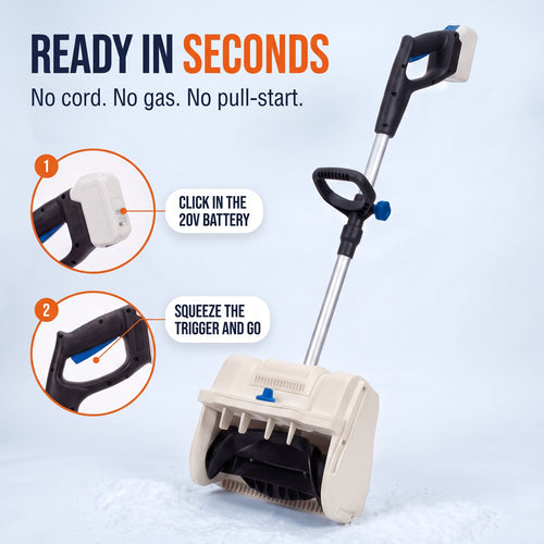 SnowCannon™ Cordless Snow Shovel